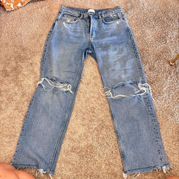 Boyish The TOMMY Womens Jeans Sz 28 Highrise Straight in GREAT DICTATOR - Picture 4 of 12